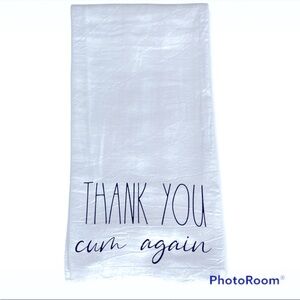 Thank You Cum Again - bachelorette gift - adult clean up towel